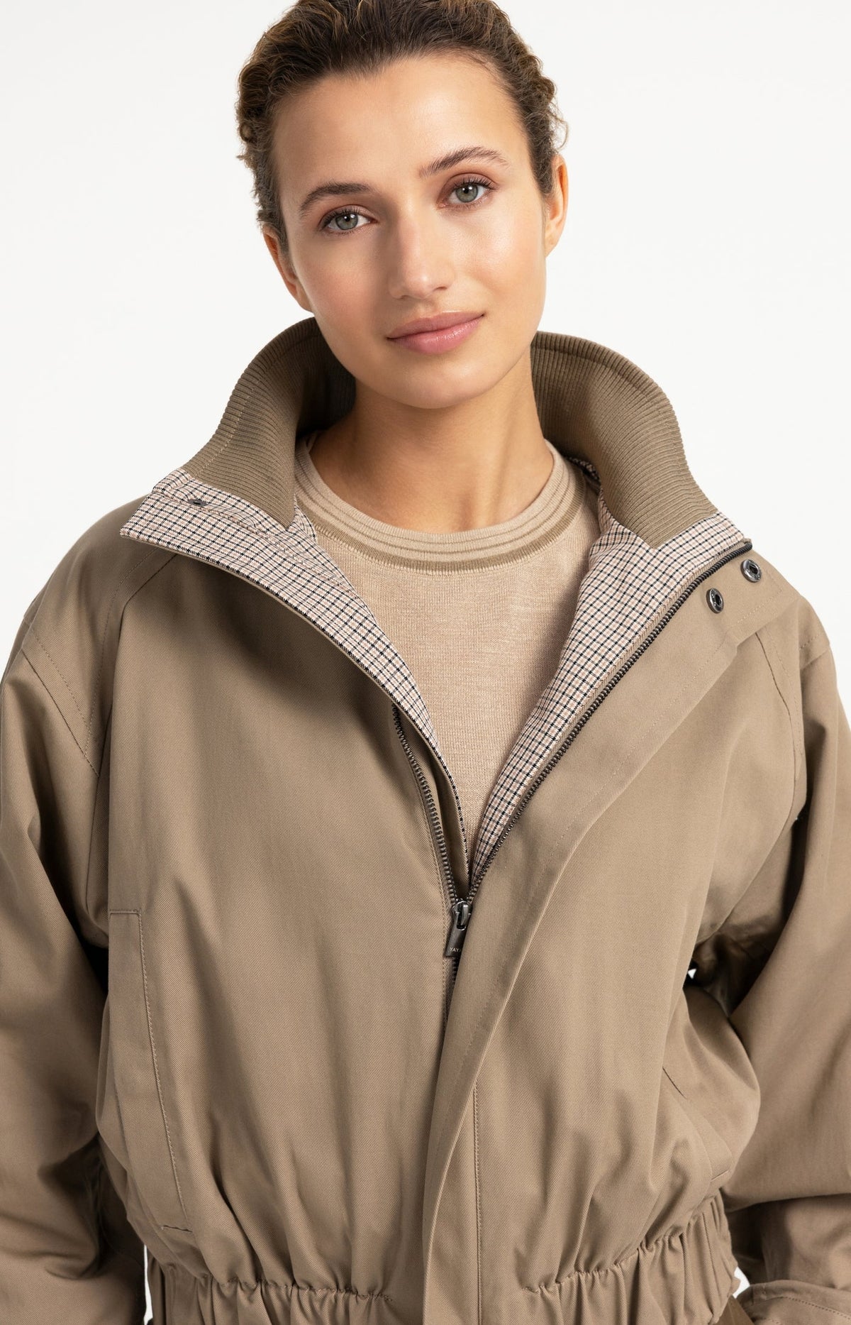 Oversized Jacket Stand Collar