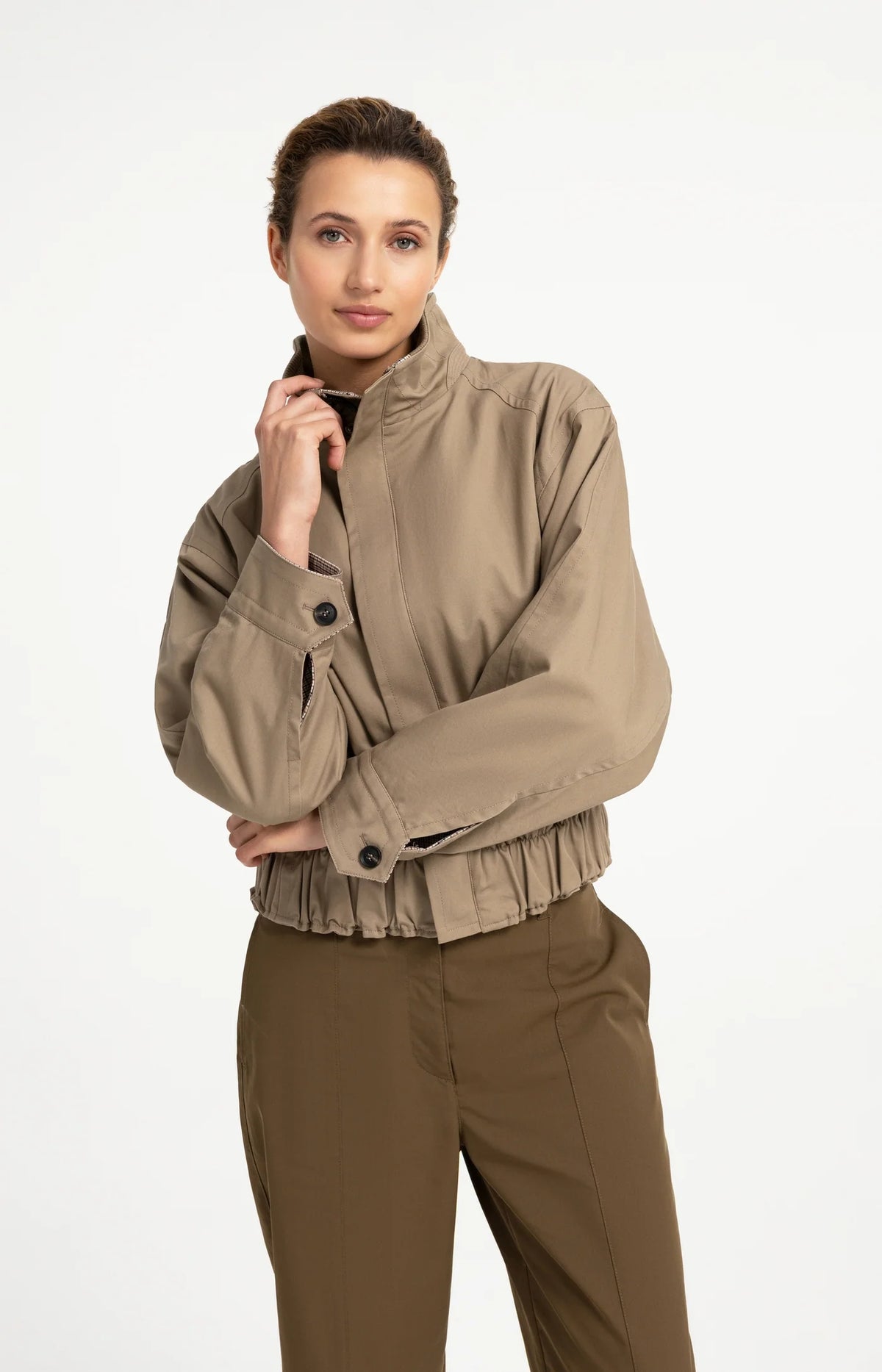 Oversized Jacket Stand Collar