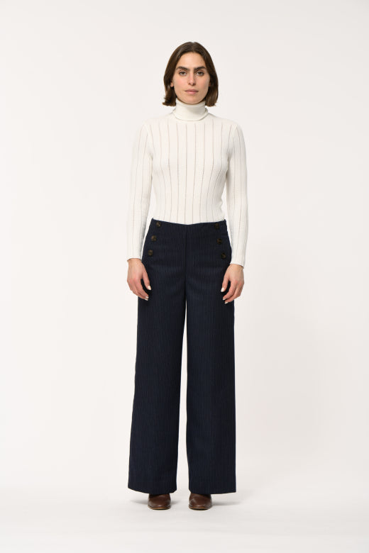 Pinstripe Trousers