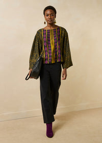 Statement Print Boxy Blouse