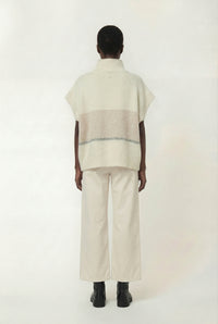 Humility Colour Block Roll Neck Knit Vest