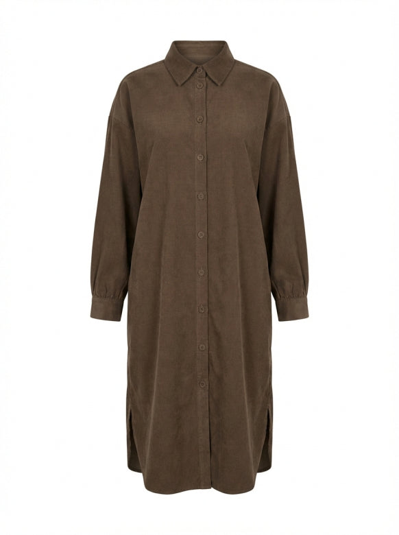 Relaxed Midi Shirt Dress