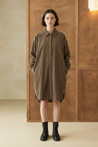 Relaxed Midi Shirt Dress