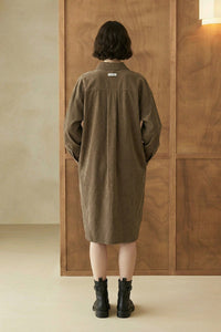 Relaxed Midi Shirt Dress