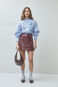 Stripe Ruffle Blouse