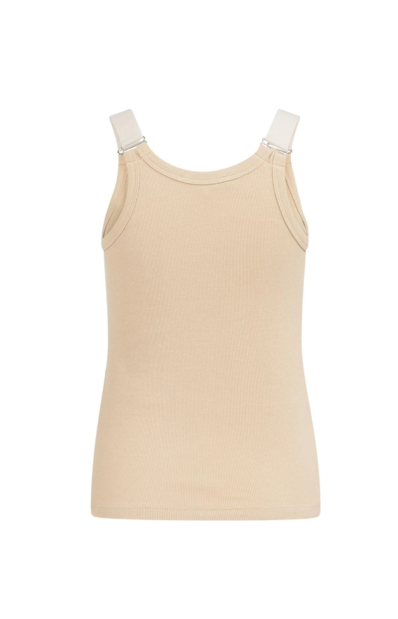 Ribbed Singlet with Ring Details