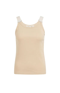 Ribbed Singlet with Ring Details