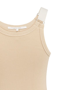 Ribbed Singlet with Ring Details