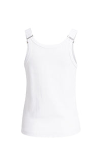 Ribbed Singlet with Ring Details