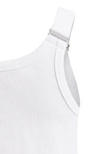 Ribbed Singlet with Ring Details