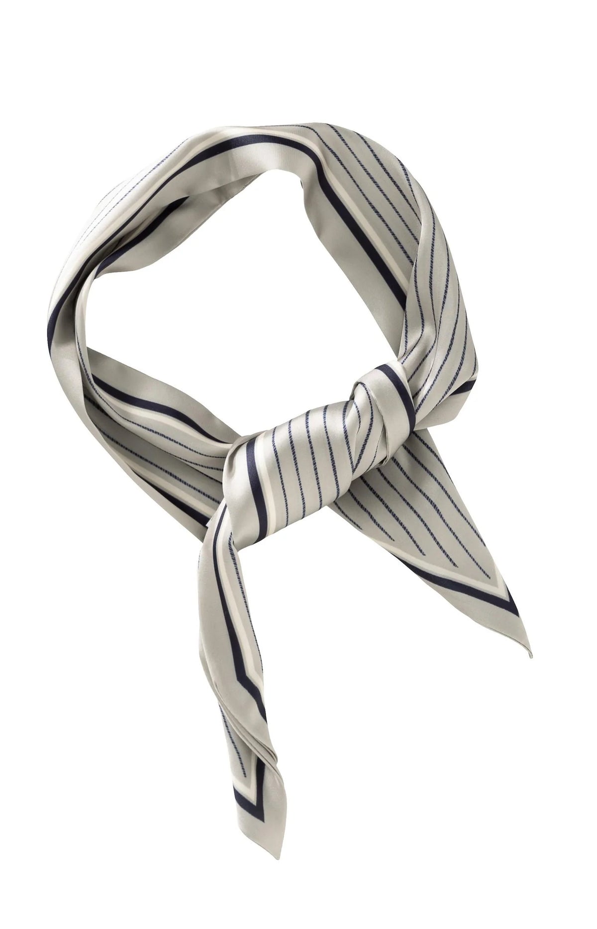 Scarf with Fine Stripes