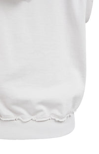 Sleeveless Hoodie with Cords