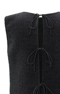 Sleeveless Top with Bow Details on the Back