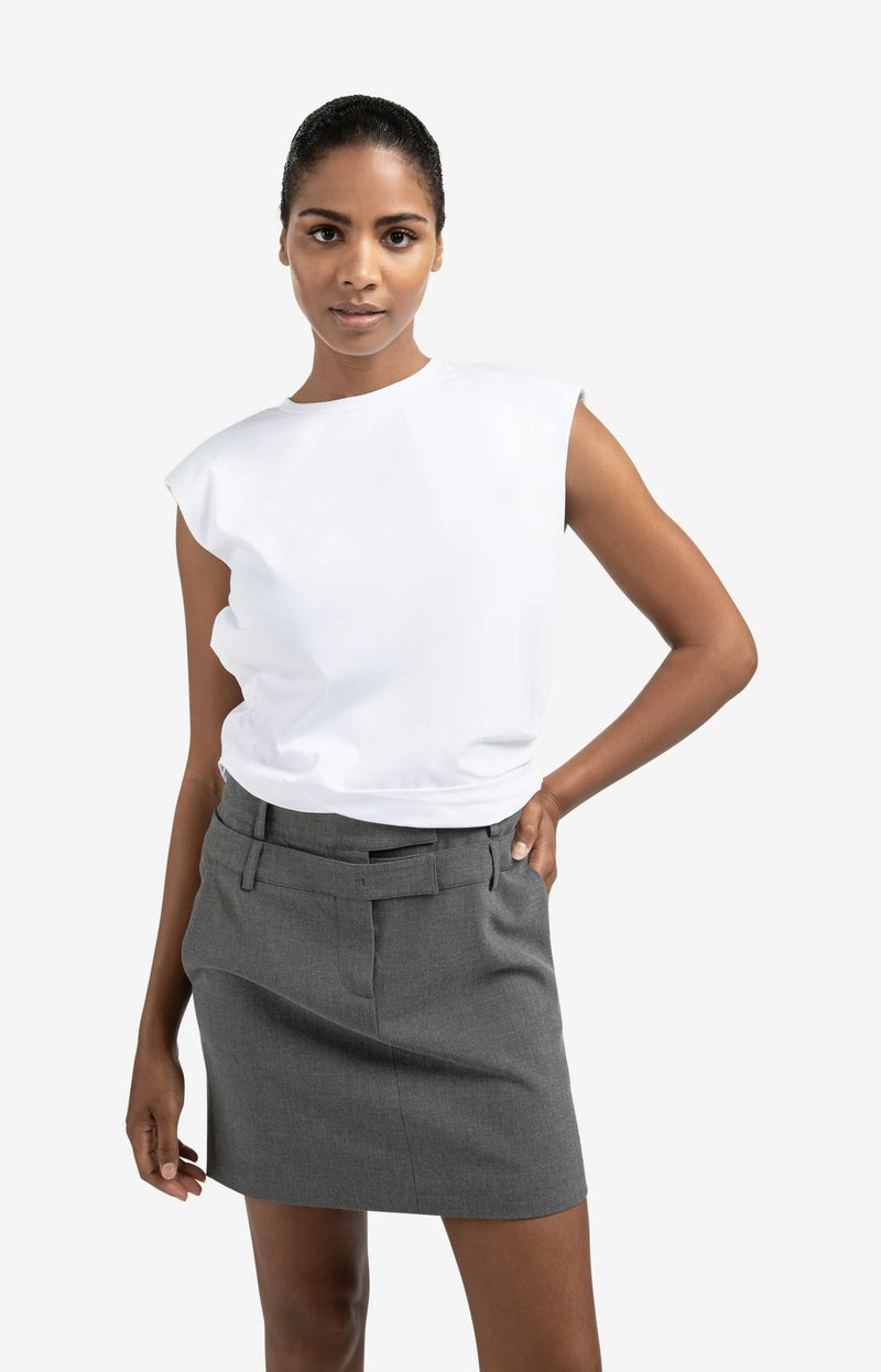 Sleeveless Top Shoulder Pads
