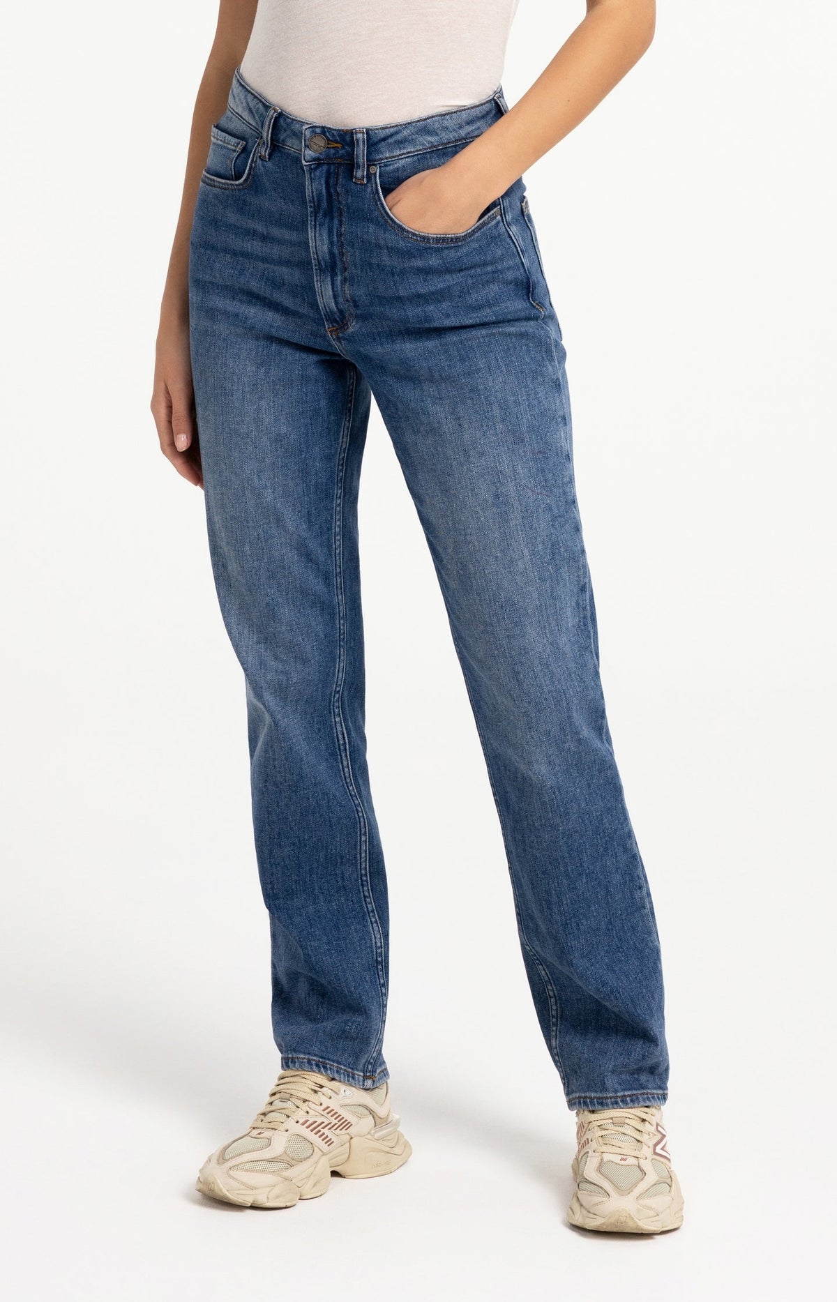 Straight Slim Denim Jeans