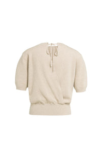 Sweater Open Back Short Sleeves