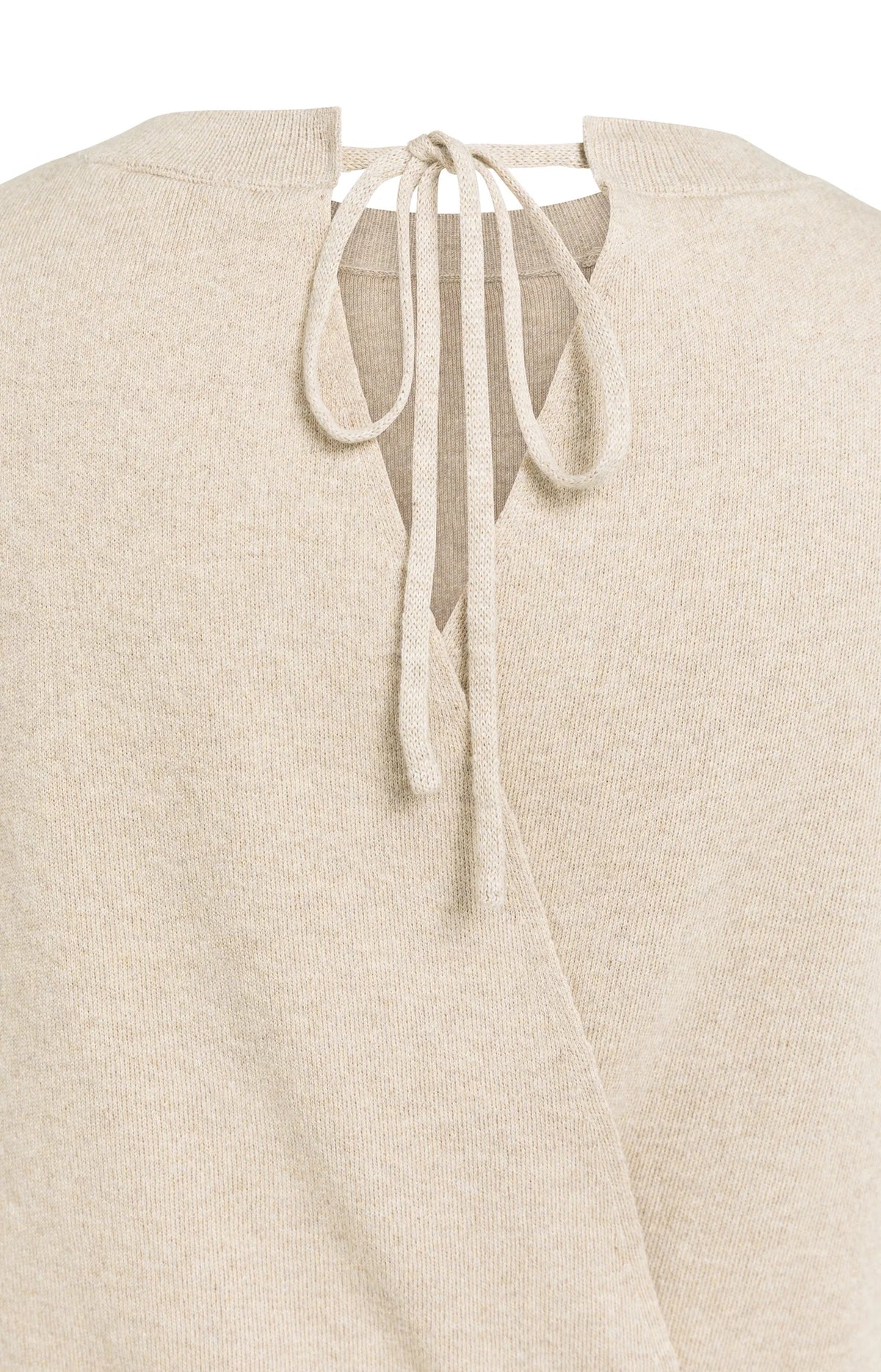 Sweater Open Back Short Sleeves