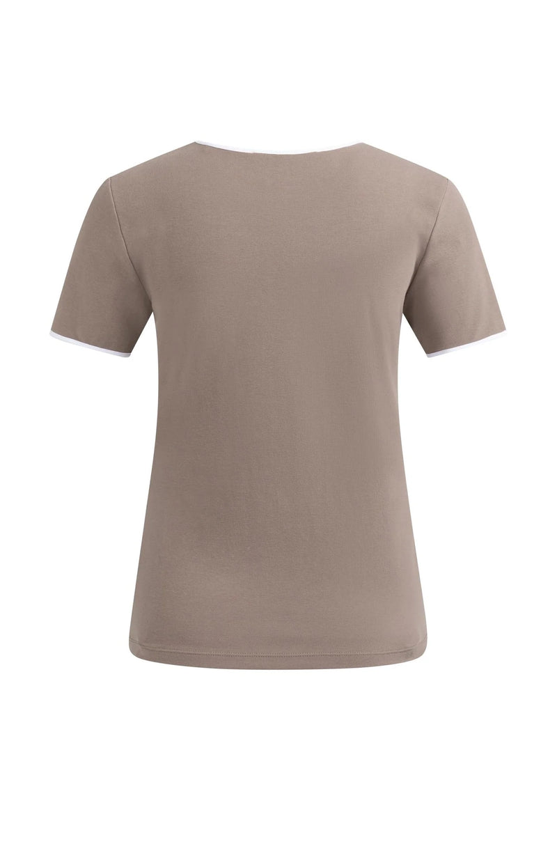 T-shirt with Contrasting Trim