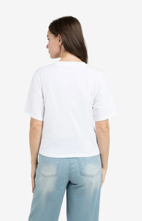 T-shirt with Soft Flock Print