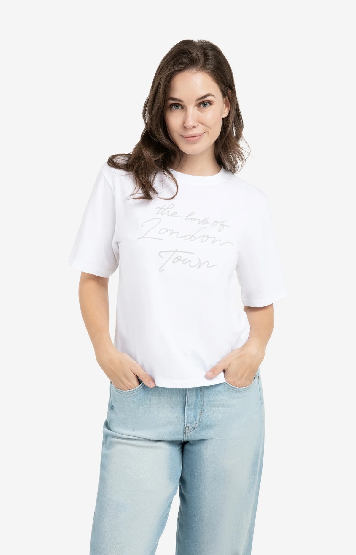 T-shirt with Soft Flock Print