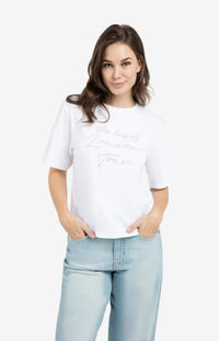 T-shirt with Soft Flock Print