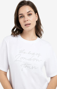 T-shirt with Soft Flock Print