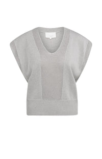 Textured Sweater with V-Neck - YAYA