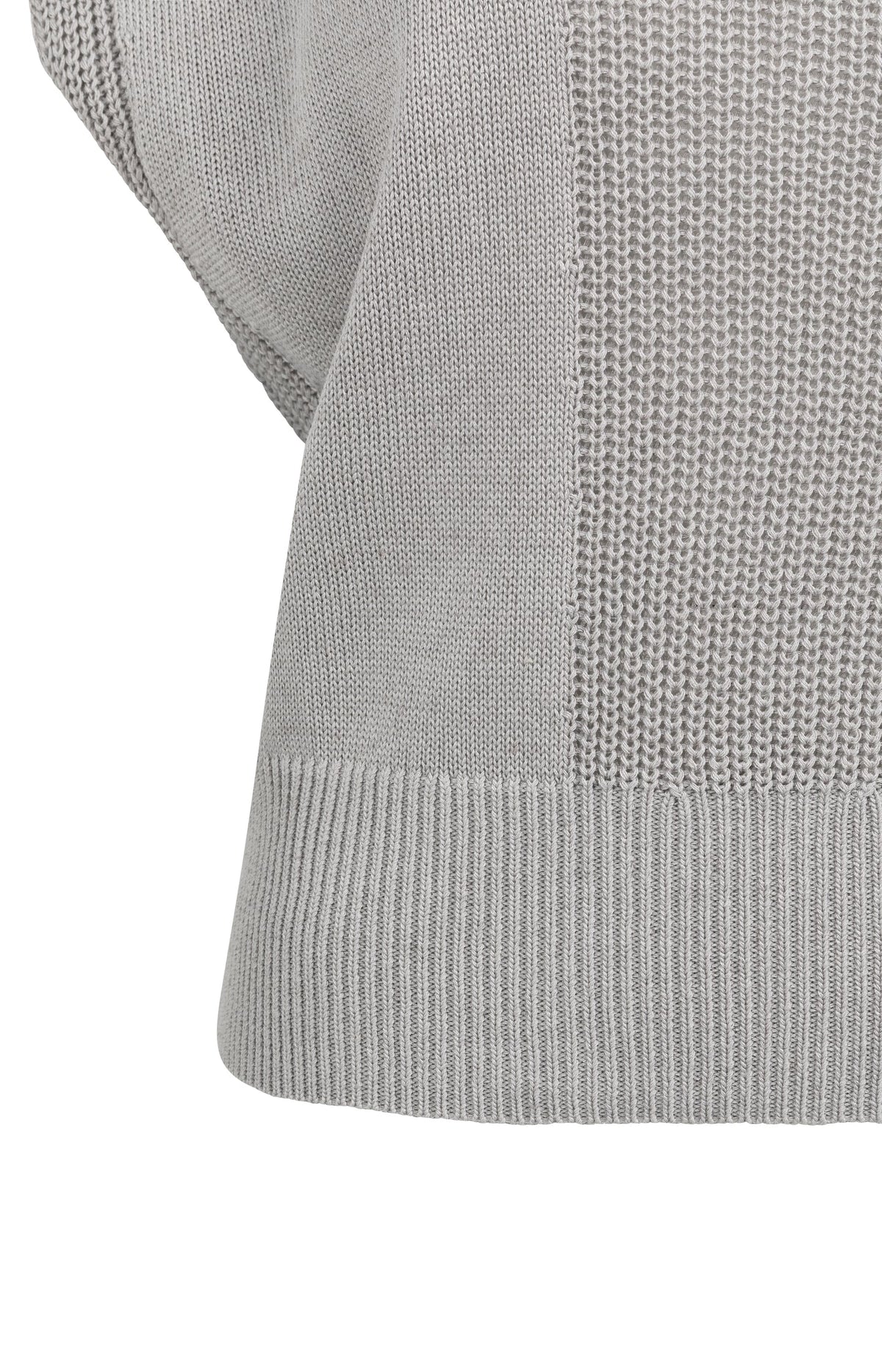 Textured Sweater with V-Neck - YAYA