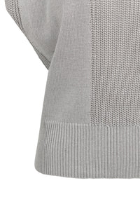 Textured Sweater with V-Neck - YAYA