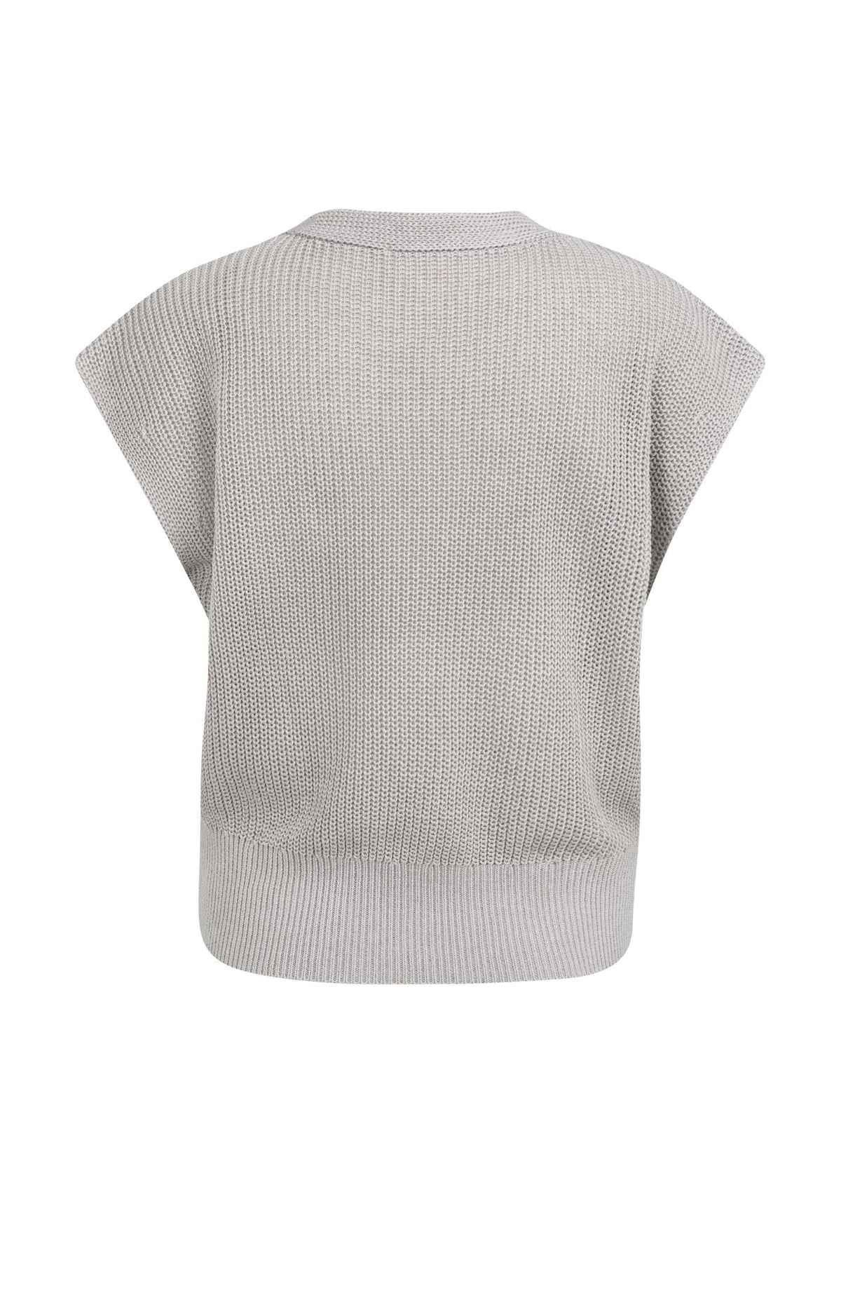 Textured Sweater with V-Neck - YAYA
