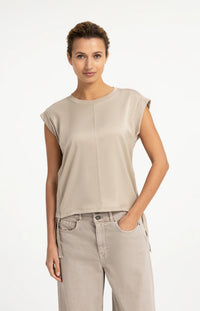 Top With Drawstring Details And Cap Sleeves