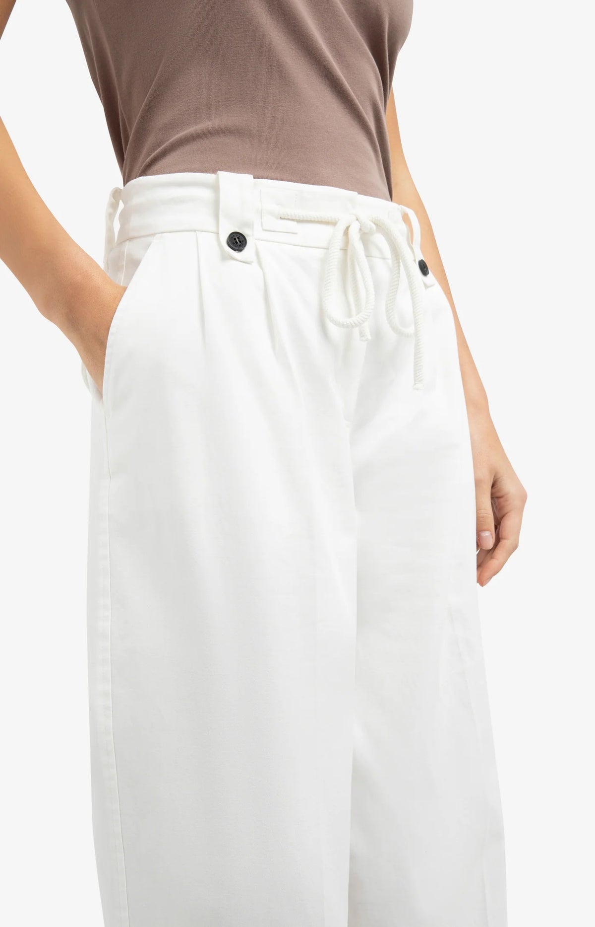 Trousers with Drawcord at the Waist