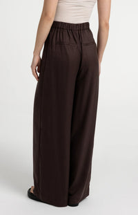 YAYA Wide Leg Trousers with Elastic Waist