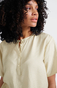 Woven Polo Blouse