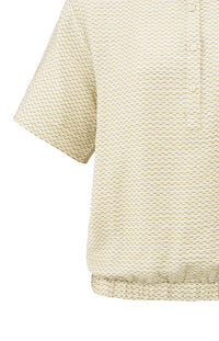 Woven Polo Blouse