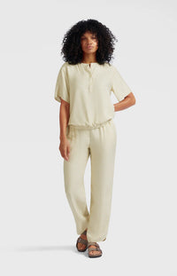 Woven Polo Blouse