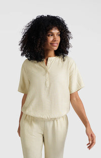 Woven Polo Blouse