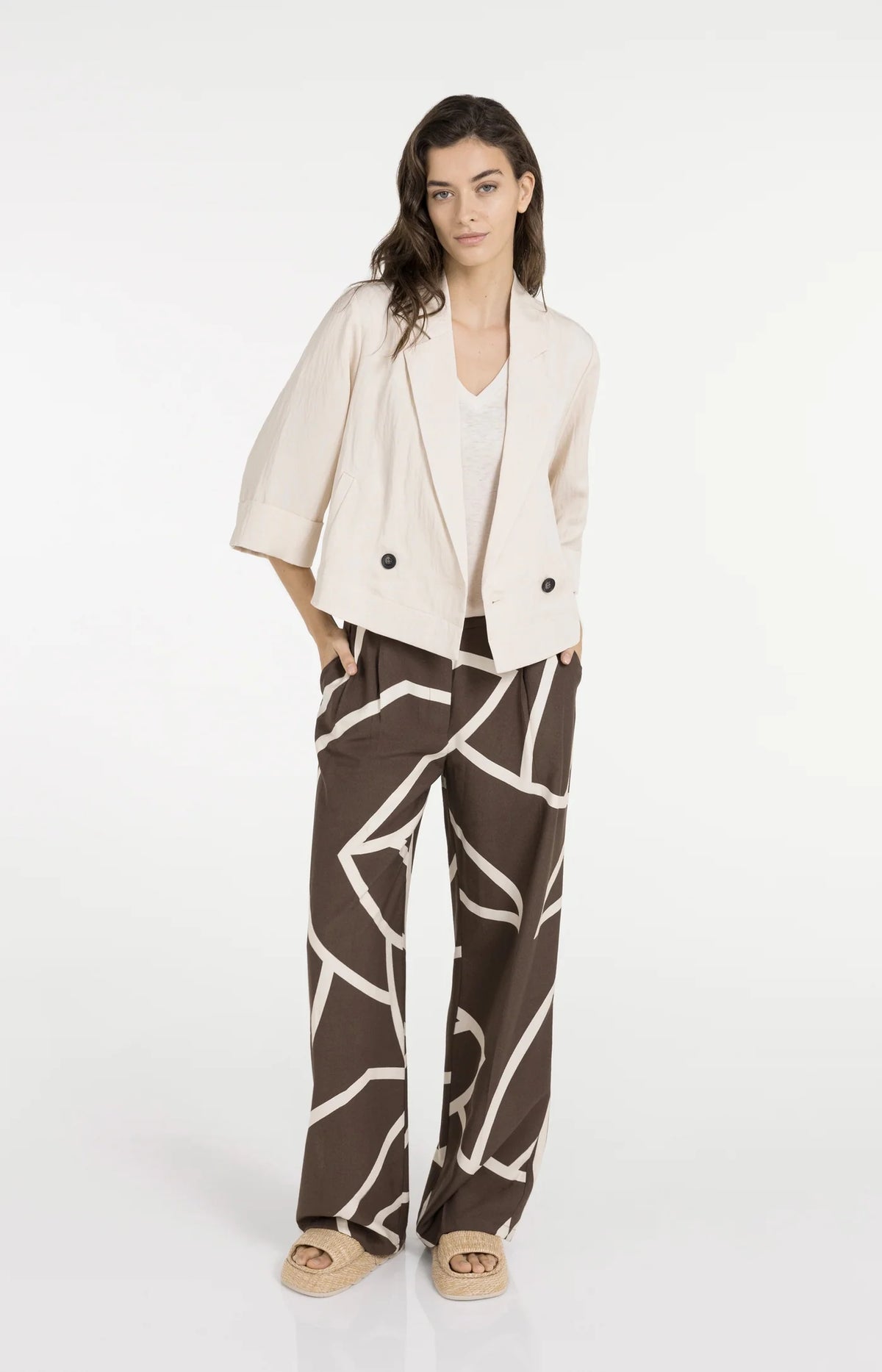 WovenPrint  Trousers